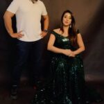 Sanjjanaa Instagram - Just for fun 😍😍😍 Costar : @sudhanvakn 👗 @chandangowda_official @rentyourlook_by_chandangowda 💍 @rubansaccessories 💄 @manglabanasude 📷 @dark_emerald_0702
