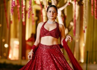Sargun Mehta Instagram - Is red my colour ?? Wearing - @sawangandhiofficial Styled by - @d_devraj 📸 @farazdaksaifuddin