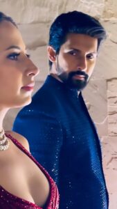 Sargun Mehta Instagram - These 12 years of togetherness are just the beginning of 12 billion years to come ..happy 12th my darling

..
.
.
Ravii & sargun Outfits by @sawangandhiofficial
Styled by @d_devraj
Style team @stylebyayesha 
📸 @farazdaksaifuddin 
#ootd #sherwani