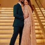 Sargun Mehta Instagram - 10 photos but 12 years of togetherness. HAPPY HAPPY 12 YEARS BADI. @ravidubey2312 Outfit : @anjaleeandarjunkapoor Stylist : @d_devraj Jewellery- @balkishanjewellers Pic - @farazdaksaifuddin #cocktail #cocktailparty