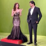 Saumya Tandon Instagram – Behind the scenes on a shoot day hosting #bollywoodlifeawards2021🏆 

#saumyatandon