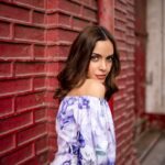 Shazahn Padamsee Instagram - Purple haze 💜🌸 love this off shoulder floral dress by @mandirawirkhq