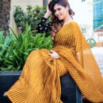 Sherin Instagram - Drop a ❤️ if you love this look. Photographer- @venuchaithu28 @indiaglitz_tamil Makeup - @aksharasalonandstudio Hair - @mani_stylist_ #sherin #tamilcinema #tamilsongs #saree #audiolaunch #fashion #styling Chennai, India