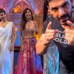 Shilpa Shetty Instagram - Fun-tastic Four,💃🏻💃🏻🕺💃🏻 Burning up the dance floor!😂🔥🤣 @rakulpreet @jacquelinef143 @thejohnabraham Don’t miss the fun! Dekhiye @indiasgottalentofficial, Sat-Sun raat 8 baje, sirf @sonytvofficial par! @fremantleindia @kirronkhermp @badboyshah @manojmuntashir . . . . . #reelitfeelit #reelkarofeelkaro #reelsinstagram #dancereels #trendingreels #trendingmusic #explore #IndiasGotTalent #IGT #BTS