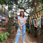 Shraddha Das Instagram - My heart just did not want to leave this place @artjunagoa ♥️ If anyone knows me,this is my vibe😍 Dream to own such a place one day! 📸 @snehzala Styling : @thewandermannequin Top : @amorecoutureofficial #goa #artjunacafe #myvibe #birthdayweek #balifeels #shraddhadas #nmrk Artjuna