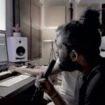 Sid Sriram Instagram - Europe shows// Zurich: April 9 Dortmund: April 10 A few months ago I was spending most of my time chopping up samples, finding random parts of songs that I loved and playing with them. I started producing/making this Kannalane remix then. Linked up with brother @leon.james today to add some keys to the breakdown, went live while we did a couple takes. Europe, can’t wait to rock with y’all soon (ticket link in bio) All love, no hate