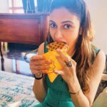 Simran Kaur Mundi Instagram - Me - All day, Everyday #guilty 🤭🙈 #CaughtInTheMoment #MyWeakness #sweets #wafflelove
