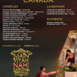 Sonam Bajwa Instagram – Canada cinemas listing for ‘Main Viyah Nahi Karona Tere Naal’
Releasing worldwide tomorrow..book your tickets now ❤️