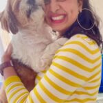 Srushti Dange Instagram - On your face ✋🏻 @pradeepa84 🐕 🐶🌸♥️