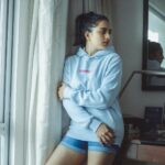 Srushti Dange Instagram – Hoodies hit different when they’re not yours 🤓

@infinity_skylight