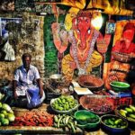 Sunder Ramu Instagram - #shotoniphone Colors of an Indian night. #bazaar #streetphotography #india