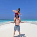 Sunny Leone Instagram - On a island stuck with this one!! Not so bad!! Lol @dirrty99 @SIGNATURECOLLECTIONMALDIVES @HIDEAWAYBEACHMALDIVES @ASYOUPLAN Hideaway Beach Resort & Spa Maldives