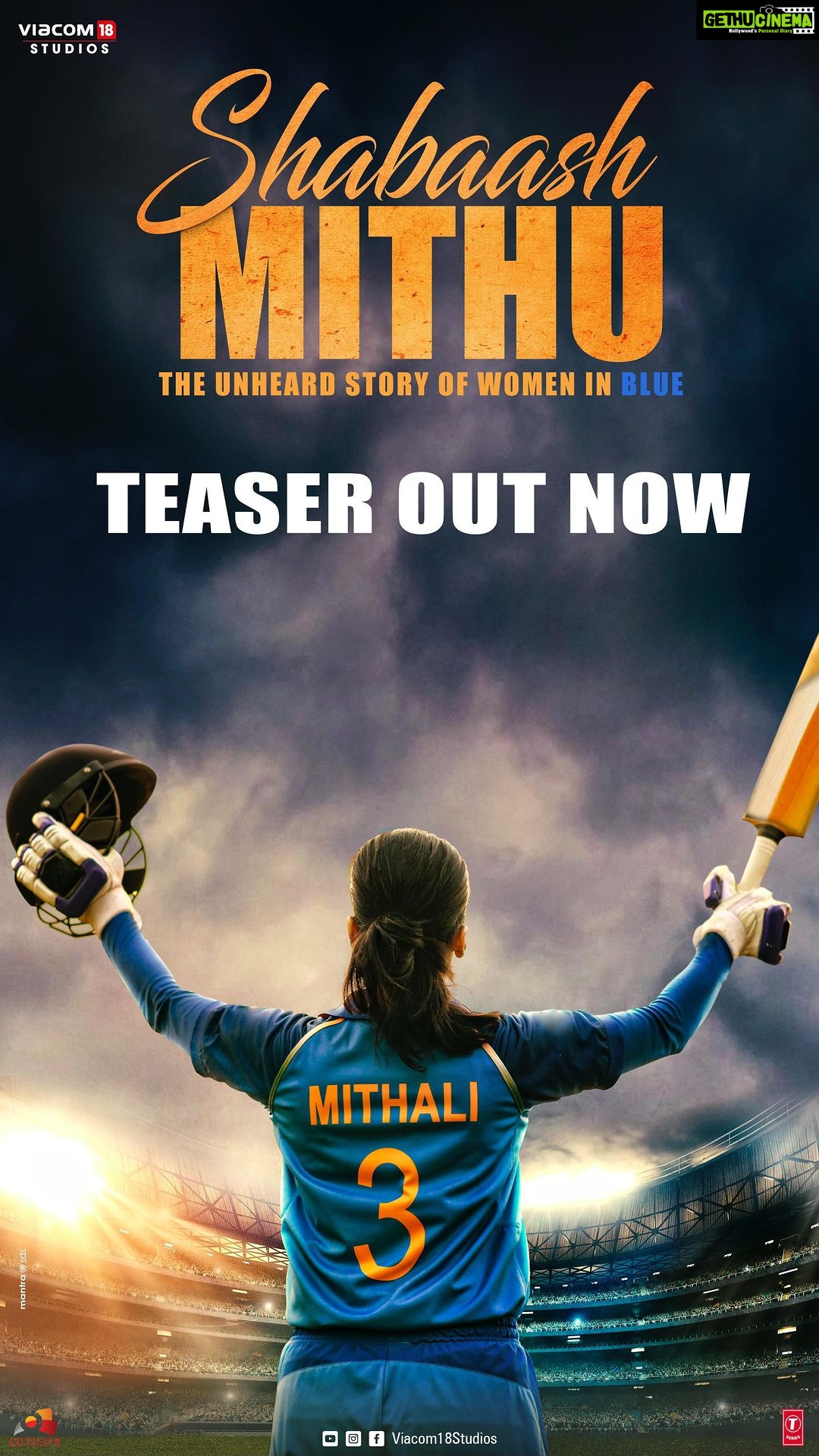 Taapsee Pannu Instagram - In this Gentlemen’s sport, she did not bother to rewrite history ….. instead she created HERSTORY! #AbKhelBadlega #ShabaashMithu Coming soon! #BreakTheBias #ShabaashMithu #ShabaashWomen #ShabaashYou @mithaliraj @srijitmukherji @ajit_andhare @priyaaven @viacom18studios @tseries.official @colosceum_official