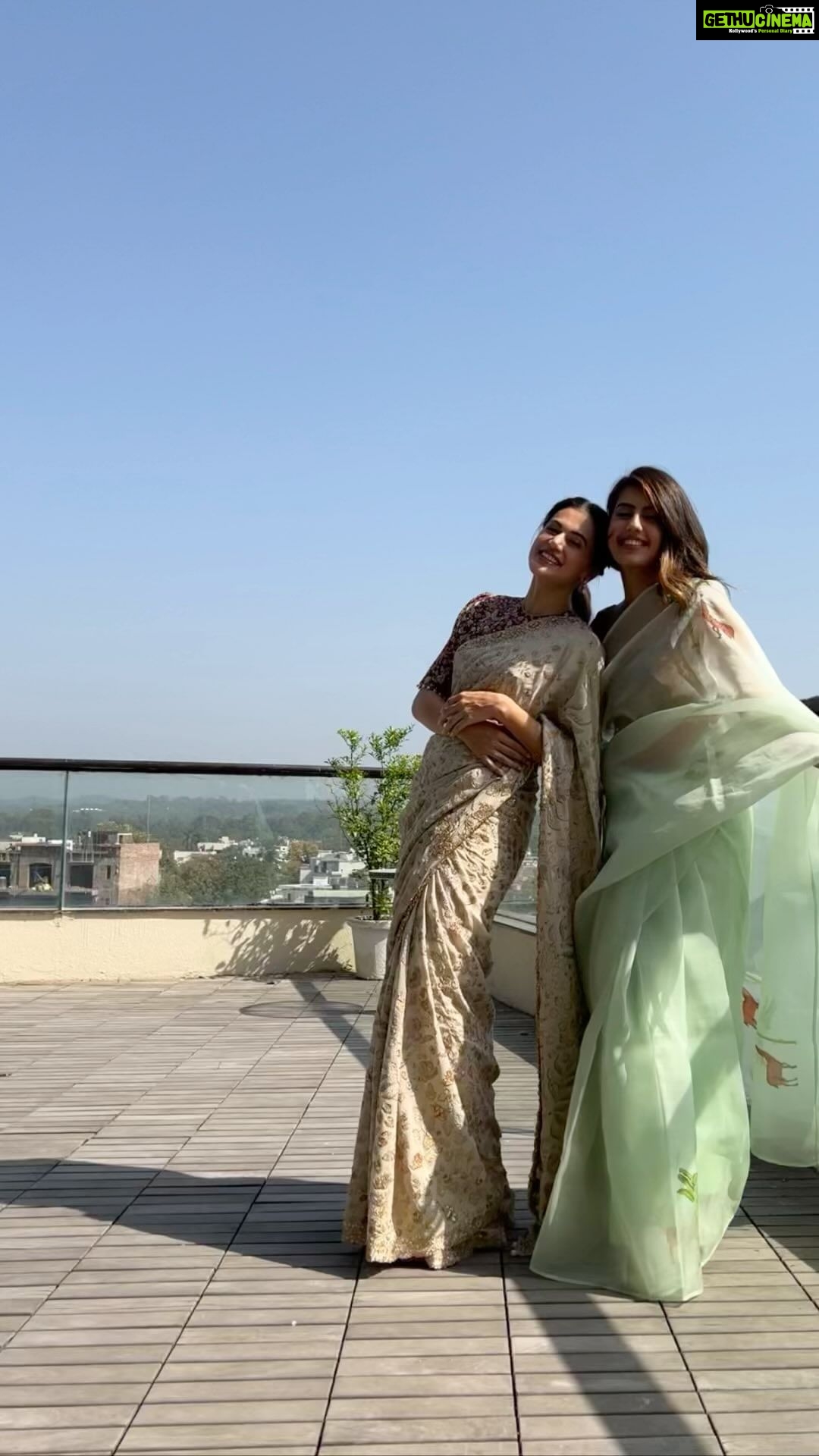 Taapsee Pannu Instagram - When after ages finally someone in the family decided to take the punt ! ਚੱਲ ਆ ਵੀਰੇ ਤੈਨੂੰ ਘੋੜੀ ਤੇ ਬਿਠਾ ਦੇਈਏ।