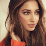 Tamannaah Instagram - Orange is not the new black it’s just bloody orange 🍊 Suit : @aak.ch Jewellery : @radhikaagrawalstudio Styling : @sanamratansi Assisted by : @rajasidatar Hair : @tinamukharjee Makeup : @billymanik81 Photographed by : @kadamajay