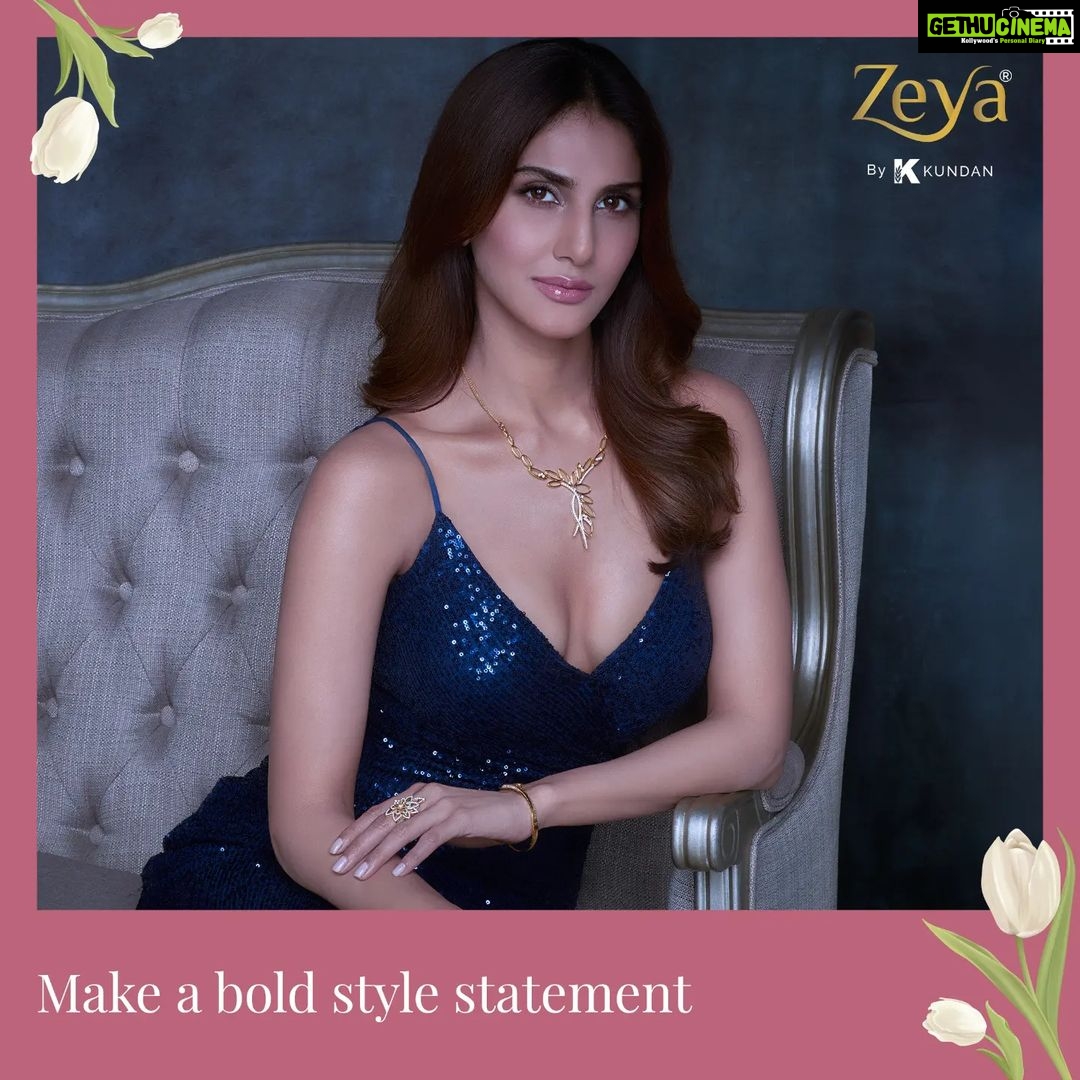Vaani Kapoor Instagram - I, am a woman of today. I celebrate every moment in my life - be it a small victory like getting a perfect shot in the first take, the joy of having breakfast with family before heading out every day or a moment of being with myself and dancing to my favourite song... Jewellery is a part of my everyday celebrations, adding more zing and shine! Make each moment a special one and let it outshine all the challenges that life throws at you. Feel empowered and shine your light with #ZeyaByKundan range of handcrafted, affordable, and lightweight jewellery and get up to 80% off on making charges this #WomensDay Shop my favourites at zeya.co.in ✔️ Starting Range from ₹ 2000 ✔️ Made From 100% Certified Pure Gold ✔️ Lifetime Cleaning and Stone Repair ✔️ 30-Day Money-Back ✔️ BIS Hallmarked Jewellery (HUID) ✔️ 5000 + lightweight jewellery designs ✔️ Easy 30- Days Returns ✔️ Buyback 99.9% ✔️ Free Shipping . . . #ShineBrighter #KeepShining #InternationalWomensDay #HappyWomensDay #AffordableLuxury #CraftedinEurope #GoldJewellery #EverydayJewellery #OfficeWearJewellery #Lightweightjewellery