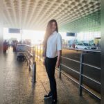 Vaibhavi Shandilya Instagram - Let your spirit take flight ✈️ ….in search of #martin . . . 📸 @priyanka_patel09 #airport #airportlook #airportdiaries #black #white Terminal 2 Chatrapati Shivaji Terminal Mumbai