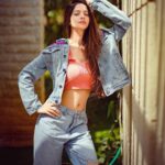 Vedhika Instagram - Caption this 🦩 📸 @sickfreek jacket @avalipt_studio