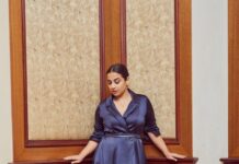 Vidya Balan Instagram - Jalsa 🔥 Outfit - @bennusehgallofficial Makeup - @harshjariwala158 Hair - @bhosleshalaka Styling - @who_wore_what_when Photography- @chandrahas_prabhu