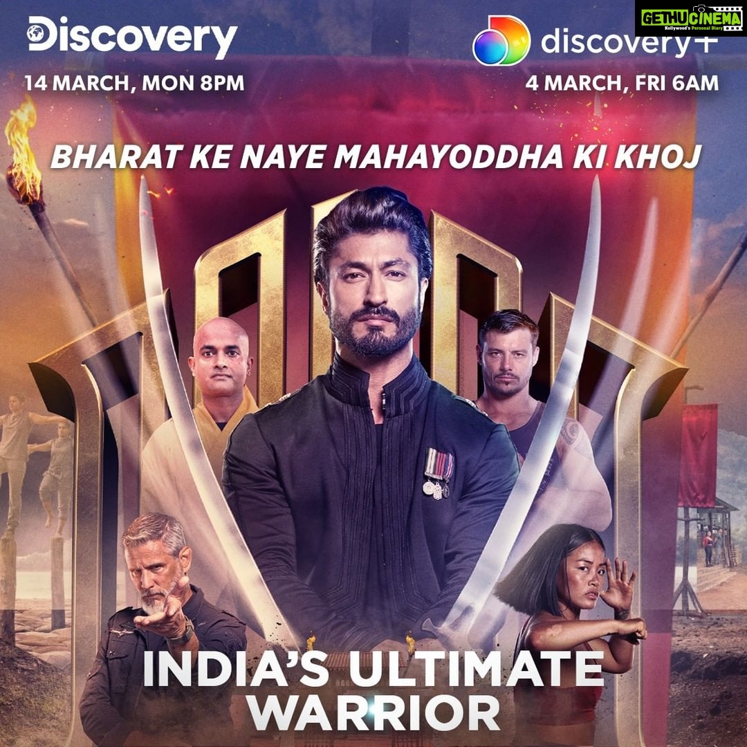 Vidyut Jammwal Instagram - हम आ रहे हैं, #IndiaKeNayeMahayoddha की तलाश में। एक ऐसा सफर जिस्में हम ढूंढ़ रहे हैं शारीरिक और मानसिक ताकत का असली संतुलन। Get ready to watch me find #IndiasUltimateWarrior? Launching on @discoveryplusin on 4th of March, and @discoverychannelin on 14th of March. Stay tuned! @bazinga_ent