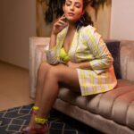Aanchal Munjal Instagram - I think I like neon these days ! 👄 Styled by @theanunarang Wearing @_all_that_jazzz Shot by @niravthakkarphotography Hair & MUA @makeupandhairbyupasana 📍@platinumcorp.in