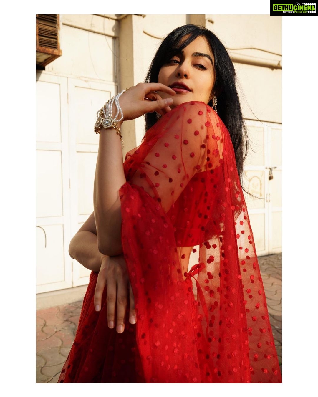 Adah Sharma Instagram - Thought Iβd twin with my favourite colour of flags π¬ . Leave a red flag π©π©π©π©in the comments with a question ! Iβll definitely reply π . . Styled by @juhi.ali Wearing @ranbirmukherjeeofficial @rubansaccessories πΈ @jayslens πͺ @jagats38 . . #100YearsOfAdahSharma #adahsharma