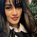 Aditi Arya Instagram - Pleased to find that even after a decade, I remembered how to tie a necktie. Verry Akademik useless skills from Skool Daiz. There’s a story why I dressed like that by the way. It was a whim and the streets here let you be.
