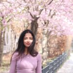 Aditi Chengappa Instagram - Under the shade of such blessings 🌸🌸🌸 . . . #spring #cherryblossom #berlin #portrait #indiangirl #indiangirlstravel Schwedter Straße