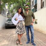 Aindrita Ray Instagram – Promotions for #knkh releasing on April 29th @diganthmanchale #worldwide #nextrelease #kshamisinimmakatheyallihanavilla