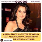 Ameesha Patel Instagram - Posted @withregram • @ipopdiaries Amid claims of 'cheating' on @ameeshapatel9 by an organizer, The actress finally speaks up and says she was 'scared for her life' and also thanks the local police for taking care of her very well! ❤️ She's grateful to the local police for helping her out in the situation where was scared for her life! . . @ipopdiaries . . #ameeshapatel #ameeshapatelfans #bollywood #bollywoodcelebrity #bollywoodactress #bollywoodupdates #popdiaries