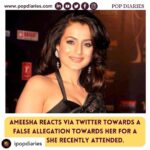 Ameesha Patel Instagram – Posted @withregram • @ipopdiaries Amid claims of ‘cheating’ on @ameeshapatel9 by an organizer, 
The actress finally speaks up and says she was ‘scared for her life’ and also thanks the local police for taking care of her very well! ❤️

She’s grateful to the local police for helping her out in the situation where was scared for her life! 
.
.
@ipopdiaries 
.
.
#ameeshapatel #ameeshapatelfans #bollywood #bollywoodcelebrity #bollywoodactress #bollywoodupdates #popdiaries