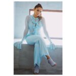 Andrea Jeremiah Instagram - Ice ice baby 🧊🧊 📸 @soondah_wamu 👗 @chaitanyarao_official MUH @touchofandy @sharmilahairstylist