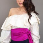 Angira Dhar Instagram - 🎀 . . Stylist @edwardlalrempuia Asst to stylist @asulkr @sushmita_makhija Makeup: @savleenmanchanda Hair: @swapnil_makeupnhair Outfit: @atsusekhose Photos by: @palashvphoto