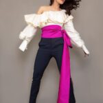 Angira Dhar Instagram - 🎀 . . Stylist @edwardlalrempuia Asst to stylist @asulkr @sushmita_makhija Makeup: @savleenmanchanda Hair: @swapnil_makeupnhair Outfit: @atsusekhose Photos by: @palashvphoto