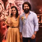 Anjana Rangan Instagram - This man is just Amazing! Powerfulness personified! So down to earth and magnetic ! #rockingstaryash Just loved hosting the interview and tamil press meet of #kgfchapter2 ❤️❤️ @thenameisyash 🔥 #rockybhai Shot by @pk_views Outfit : @stephinlalanofficial Styled by @navadevi.rajkumar Jewellery : @rajianand