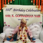Anju Aravind Instagram - Celeberating 102 year birthday, wishing him all happiness health nd wealth🙏
