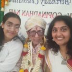 Anju Aravind Instagram – Celeberating 102 year birthday, wishing him all happiness health nd wealth🙏