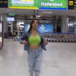 Antara Biswas Instagram - Touchdown #hydrerabad … To All the Guesses in my story … here am I ❤️… #morning #reel #airport #diaries #travel #event #tonight #excited