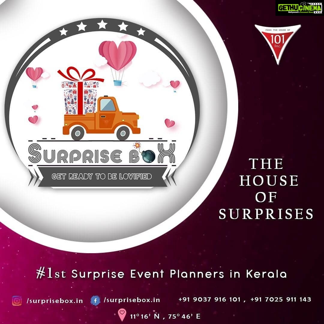 Aparna Das Instagram - # 1st Surprise Event Planners in Kerala Proposal ! Dating ! Anniversary ! Birthday ! Surprise Photoshoot ! Arrangements and Decors ! Party ! Surprise Celebrity Visits ! Surprise Gifts ! Safe Night Ride & Drive ! Dining Contact Us : +91 9037 916 101 Mail Us : surprisebox.in@gmail.com Find Us : 11° 16′ N 75° 46′ E @surprisebox.in