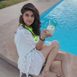 Archana Instagram - #neon #girl #always Even if you can't swim get into the water .. it refreshes you in more ways than u will know ... :) #waterbaby #pool #divein WelcomHeritage Cheetahgarh Resort & Spa