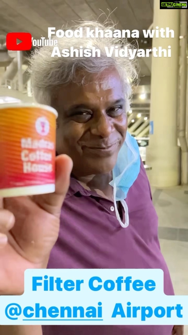 Ashish Vidyarthi Instagram - Filter Coffee at Madras Coffee House☕️😍 at Chennai Airport….Vanakkam Chennai 🙏🏽 #filtercoffee #coffee #chennai #airport #coffeelover #lovecoffee #chennaiairport #travel #coffeereels #reelsinstagram #reelkarofeelkaro #reelit #reelitfeelit #share #meetinglife #domorewithlife