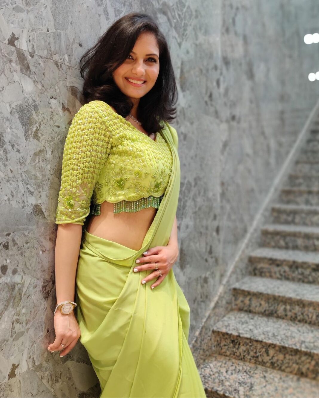 Ashwathy Warrier Instagram - Wore this gorgeous green saree recently for an evening reception party and I absolutely loved it!
Styled by my one and only @mehndi_jashnani
Saree designed by @sruthikannath22
Thank you for this amazing custom made saree with beautiful & intricately designed blouse.
It was such a satisfying experience wearing a saree after ages.The joy of wearing Indian clothes๐
Thank you both for the beautiful outfit ๐
#greensaree #blouse #reception #partywear #partysaree #designersarees #deaignerblouse #green #actor #model #indianwear #india #uk #london #diamonds #styling #elegant #beautiful #photoshoot #beautiful Ashwathy Warrier Instagram - Wore this gorgeous green saree recently for an evening reception party and I absolutely loved it! Styled by my one and only @mehndi_jashnani Saree designed by @sruthikannath22 Thank you for this amazing custom made saree with beautiful & intricately designed blouse. It was such a satisfying experience wearing a saree after ages.The joy of wearing Indian clothes๐ Thank you both for the beautiful outfit ๐ #greensaree #blouse #reception #partywear #partysaree #designersarees #deaignerblouse #green #actor #model #indianwear #india #uk #london #diamonds #styling #elegant #beautiful #photoshoot #beautiful