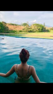 Avantika Mishra Instagram - Back in the swim of things. 🌸 ☀️ . . . . . #reelsinstagram #trendingreels #reelitfeelit #summervibes