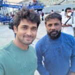 Chandan Kumar Instagram - Surprise to see Salaga at Hyd Airport.. @duniyavijayofficial sir 😊