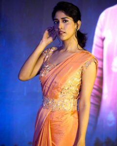 Chandini Chowdary Instagram - GAALIVANA pre release event. 

Outfit @almarabypoojakankariya
Earrings & finger ring @amrapalijaipur
Styling @niha__varma