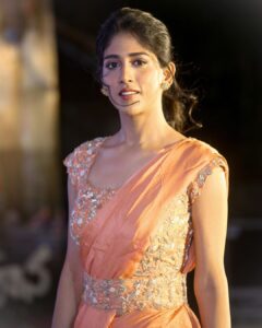 Chandini Chowdary Instagram - GAALIVANA pre release event. 

Outfit @almarabypoojakankariya
Earrings & finger ring @amrapalijaipur
Styling @niha__varma