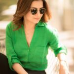Dhivyadharshini Instagram - 8 is my birth number so 8 photos Chuma casual ah 💚 #ddneelakandan #dhivyadharshini #fashion #travel #cottonshirt #linenshirt #greenshoes #aldoshoes Chennai, India