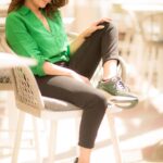 Dhivyadharshini Instagram - 8 is my birth number so 8 photos Chuma casual ah 💚 #ddneelakandan #dhivyadharshini #fashion #travel #cottonshirt #linenshirt #greenshoes #aldoshoes Chennai, India