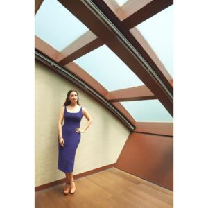 Dia Mirza Instagram - Celebrating Women 💜 Feminine energy in the workplace not only leads to balance it makes the world a better place. Happy to have presented felicitations to the ‘Best Organisations for Women’ by @et_edge. Outfit Courtesy @gauriandnainika Earrings by @mahesh_notandass Bracelets by @vandalsworld_unofficial (these are lab grown 💎 that are equal parts pretty and a better choice for the environment. ) Styled by @theiatekchandaney Assisted by @jia.chauhan MUH by @shraddhamishra8 Photos by @shivamguptaphotography India