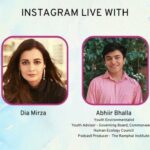Dia Mirza Instagram - Down to Earth with Abhiir 🌳🌏🐯🦋 @abhiir_bhalla An active youth environmentalist at a global level, Abhiir has been working in the field of environmental conservation for over 8 years. Identified by the BBC World News as amongst the foremost youth environmentalists in 2020, Abhiir and his work have been featured prominently in the national and international media. As an sustainability consultant, his work focuses on air pollution and waste segregation, and he is currently producing a vastly successful climate change podcast, 'Candid Climate Conversations' for a UK-based think tank. A prominent youth leader, Abhiir is passionate about driving youth climate action. He's been a three-time TEDx Speaker, and is also a Youth Ambassador for Earth Day International and sits on the Board of the Commonwealth Human Ecology Council. Join us as we explore the need to act on climate, the role of youth and whether youth leadership can truly impact change 🌏🦋🌳 #ForPeopleForPlanet #ClimateAction #GenerationRestoration #BeatAirPollution #BeatPollution #OnePeopleOnePlanet India